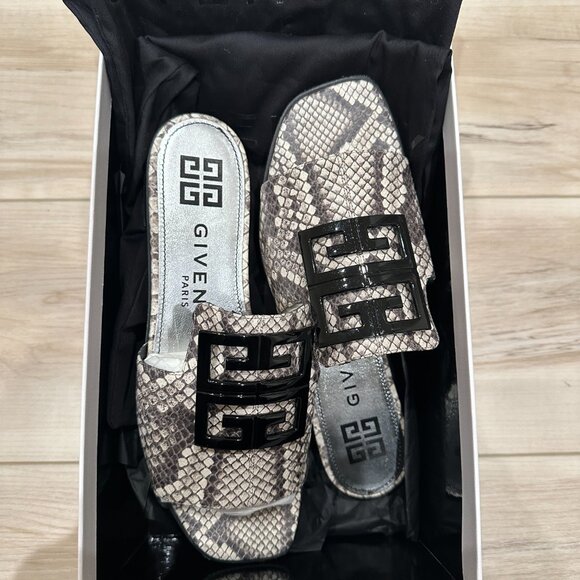 Givenchy 4G Python Flat Sandals - Picture 11 of 13
